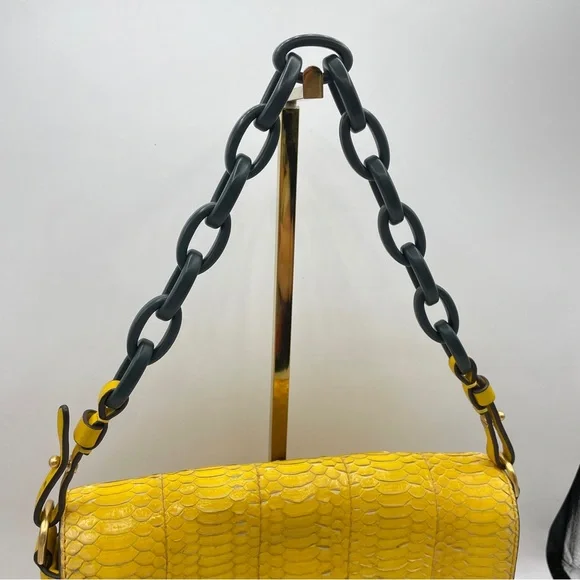 Tory Burch Mustard Mini Bag with Gold Accents - Picture 4 of 10